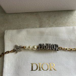Dior Gold and Pearl Bracelet